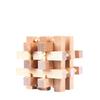 Large Beech Wood 18-Pillar Luban Lock Educational Puzzle Toy with Photo/Sample Labeling