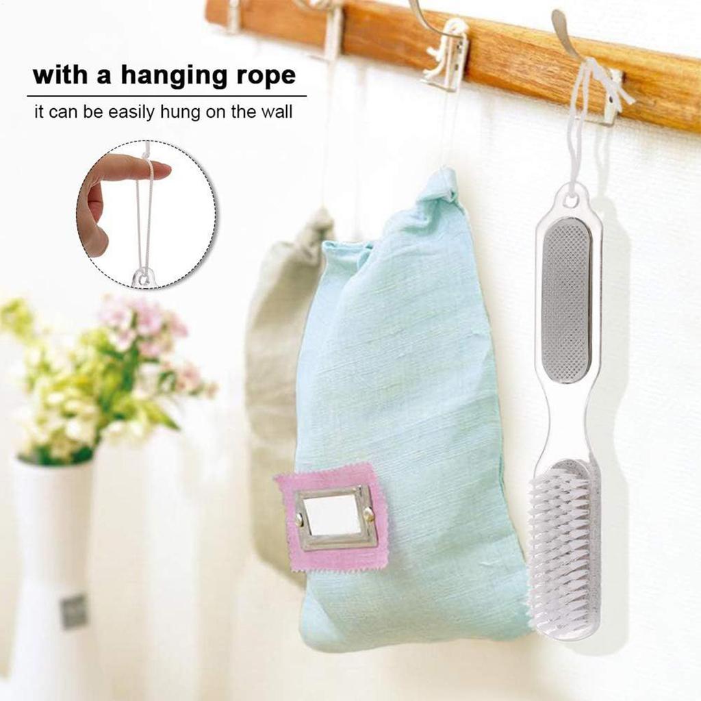 4-in-1 Fußmassagebürste Doppelseitige Bimssteinbürste Fußreinigungsbürste Peeling abgestorbener Haut Pediküre-Werkzeuge Hautpflege