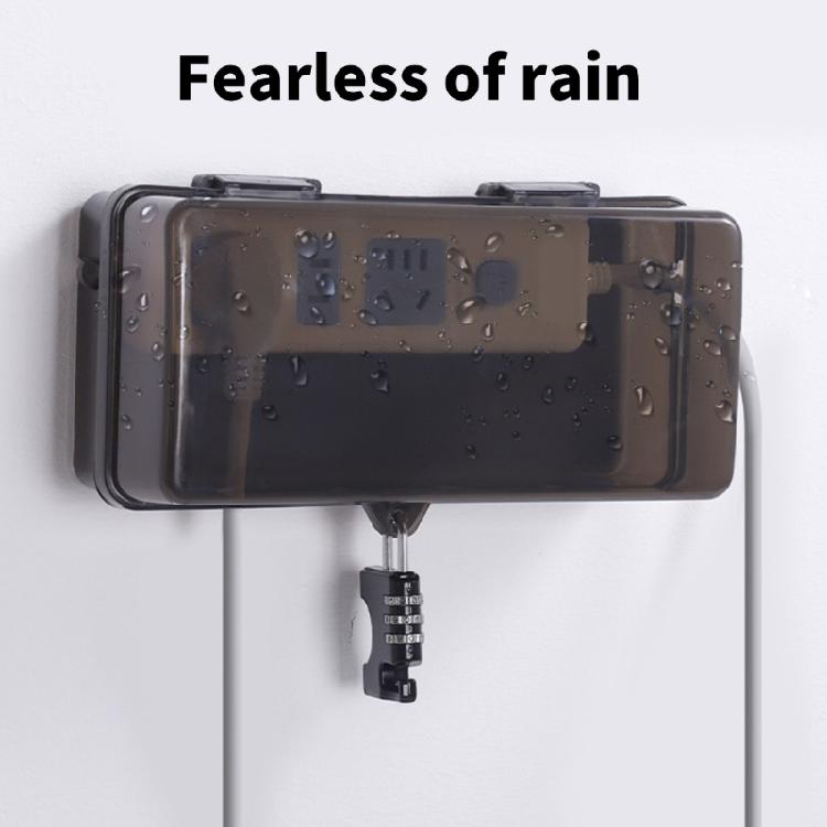 Waterproof Cable Management Box Plastic Plugs Box Socket Protective Cover Electric Outlet Protector for Protect Plugs