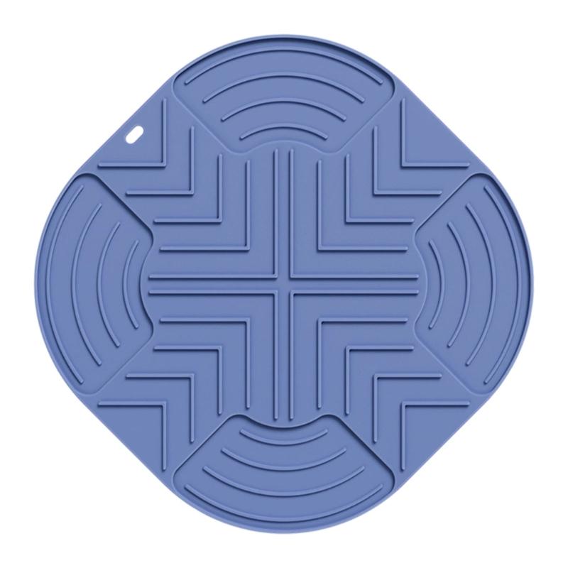 Heatproof Kitchen Mats Thicken Heatproof Mats for Air Fryers Countertop Protection Dishwasher Safe Silicone Texture