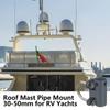 RV Roof Masts Bracket 30-50mm Rustproof U Shaped Pipe Mount Stable Easy Installation Multifunctional Masts Holder For RV Yacht