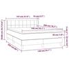 3130965 vidaXL Lit à sommier tapissier et matelas Bleu foncé 140x200cm Velours