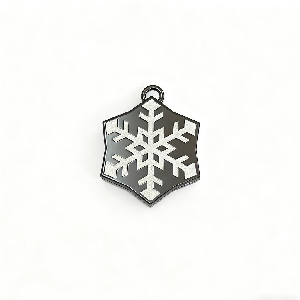Christmas Tree Shape Handheld Mirror, Double Side Portable Vanity with Snowflake Print, Pocket Makeup Tool for Travel