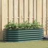 Elevated Garden Bed Green 160 X 80 X 44 Cm Steel