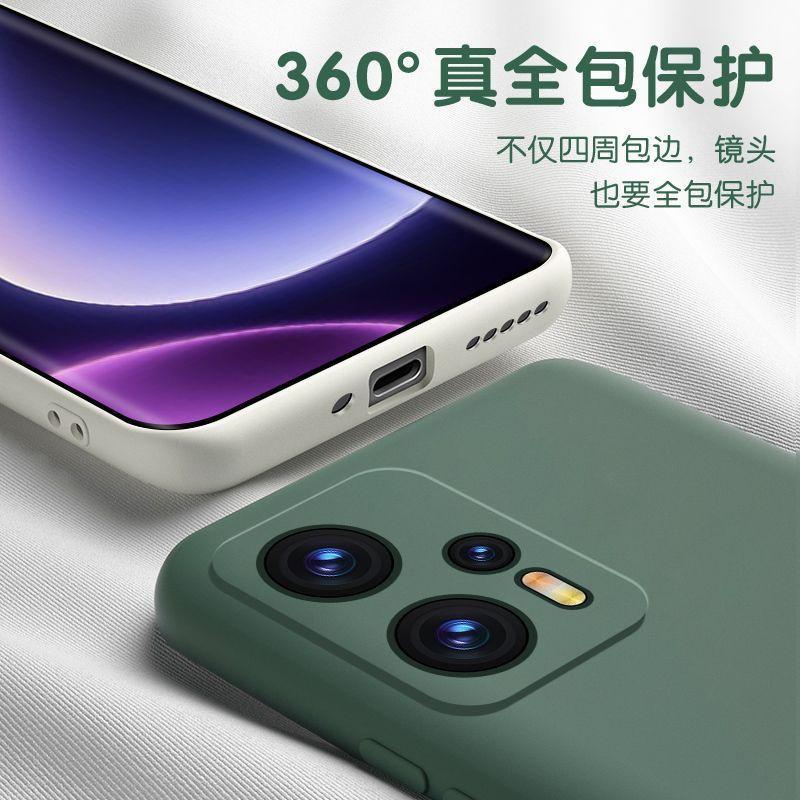 Liquid Silicone Phone Case Redmi Note 12 Turbo Full Coverage Shockproof Soft TPU Bumper In Gray Black Blue White Green