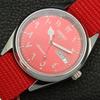 VINTAGE REFURBISHED SEIKO 5 AUTOMATIC 6309A JAPAN MENS RED DIAL WATCH a441228-4
