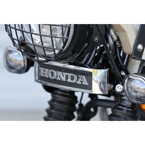 Kijima Motorcycle Emblem Stay for Honda Emblem CT125 Hunter Cub (JA55/JA65) Steel Black Finish HONDA 208-3100