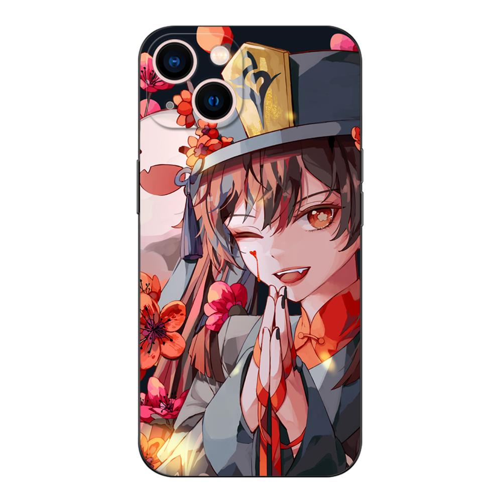 Black Tpu Case For Xiaomi Mi 12 Lite Pro S X 11lite NE 11i 11T Pro Redmi 10 10A 10C 4G 5G Genshin Impact