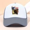 Th Anniversary Trucker Cap for USA Independence Day  Featuring a Graphic of The Statue of Liberty And Eagle Flag Perfect