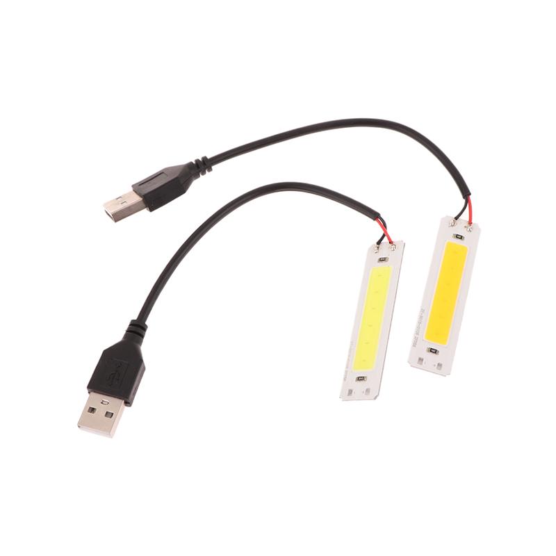 DC 5V USB LED Lichtquelle 2W COB Streifenleiste Glühbirne 60X15mm Warm Kaltweiß 3000K 6500K Für DIY Arbeitslampe