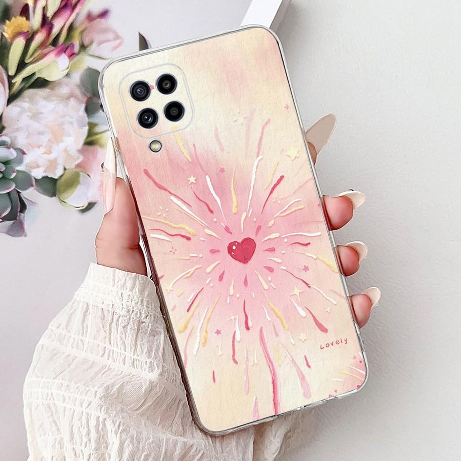 

For Samsung Galaxy M32 Case SM-M325F Cover New Fashion Flower Butterfly Soft Silicone Phone Case For Samsung M22 F22 M225F Funda Samsung M32 4G