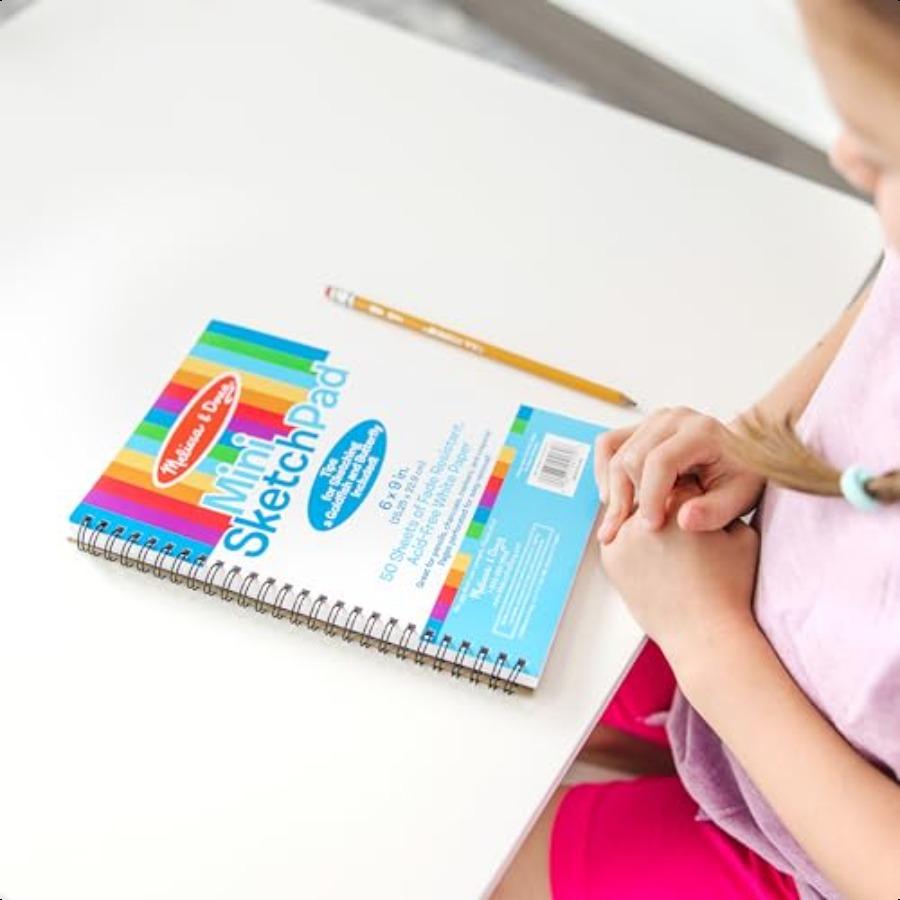 

Блокнот для мини-эскизов Melissa Doug 6 x 9 дюймов 50 листов 3 шт. United States