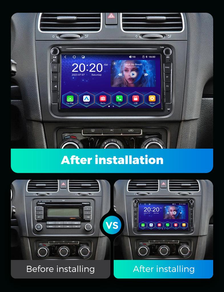 8 Inch Linux System Car Radio Multimedia Video Player For Volkswagen/Golf/Polo/Tiguan/Passat/b7/b6/SEAT/leon/Skoda/Octavia 2Din