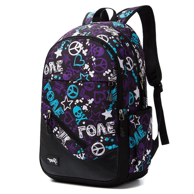 Children Printing School Backpack Large-Capacity Orthopedic Schoolbag for Boys Girls Laptop Backpacks Teenage Nylon School Bags