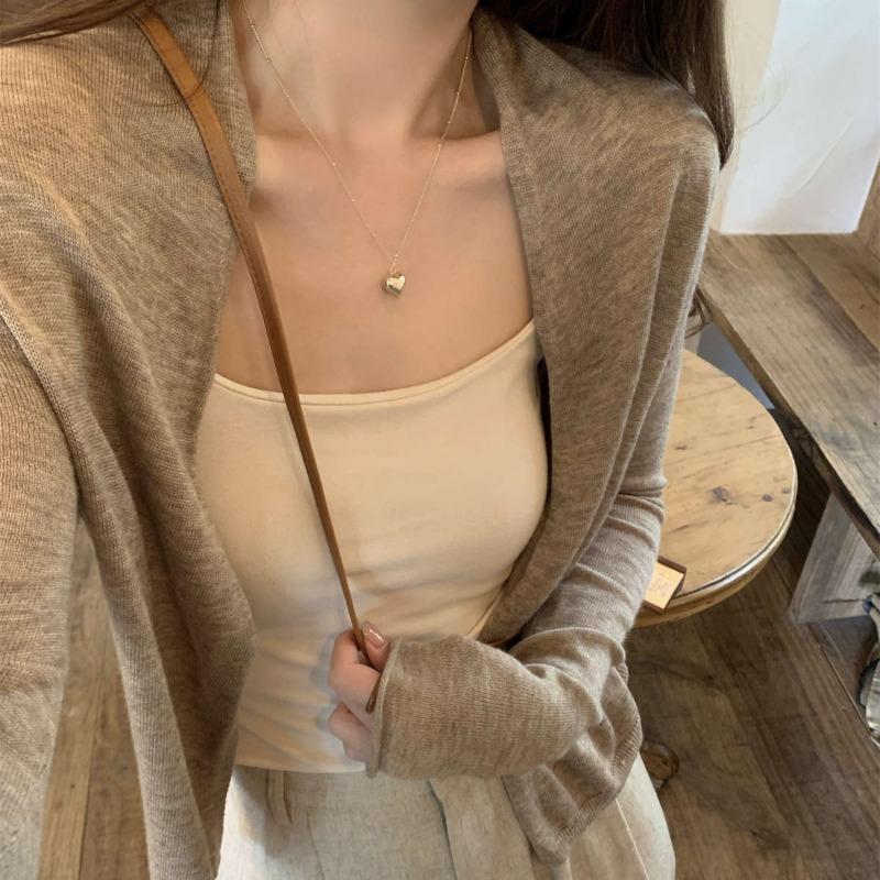 Sunscreen Blouse Women's Summer Temperament Versatile Knitted Cardigan Lazy with Shawl Long-sleeved Top