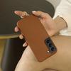 For Samsung Galaxy S22 5G Case with Lanyard Genuine Cow Leather PC Phone Back Cover
