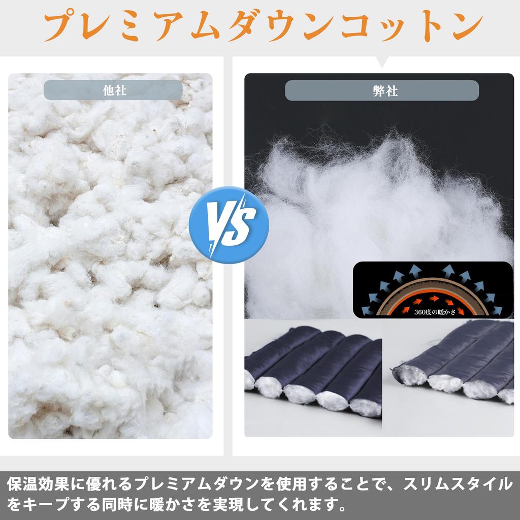 Inotenka Daunen und Stilvoll für und Erhältlich in Übergrößen Größe Herrenweste, Ultraleicht, Warm, Wasserabweisend, Frühling, Herbst, Winter, (Marine,