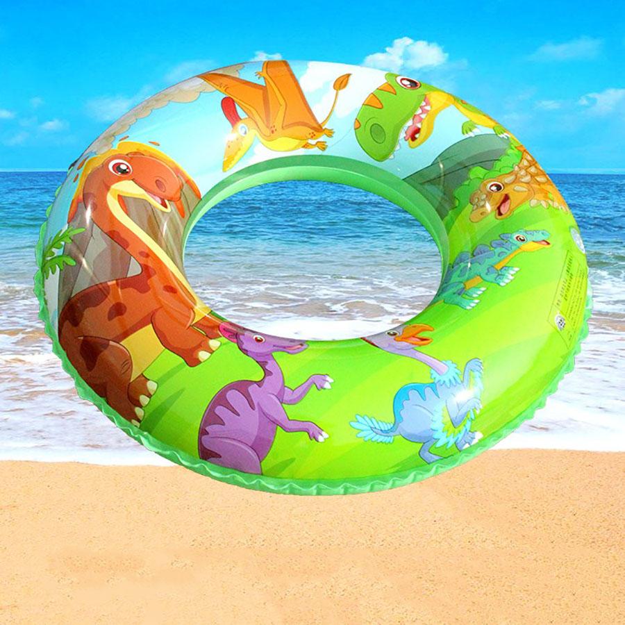 1pcs Dinosaur Thickened Inflatable Swimming Ring Children's Water Sports Swimming Pool Floating Safety Floating Ring