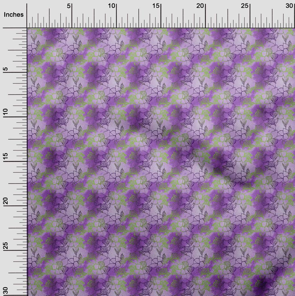 oneOone Cotton Flex Pear Green Fabric Leaves Craft Projects Decor Fabric Printed By The Yard 40 Inch