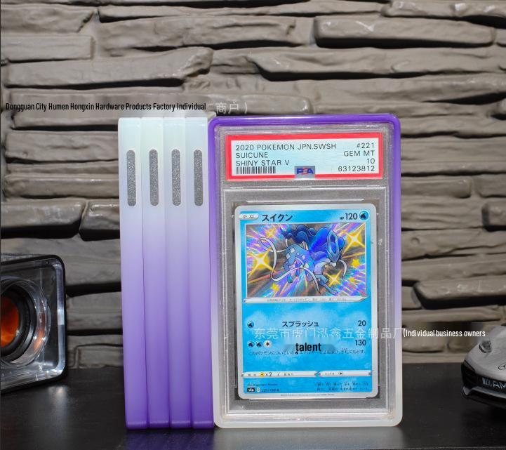 PSA Graded Card Silicone Gradient Glitter Protector – Luminous Star Card Case