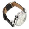Women Watch Rhinestone Decoration Waterproof Leather Strap Round Dial Mechanical Watch for Outdoor