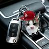 1PC Acrylic Design Keychain Marker Creativity Pendant Fun Party Gift DIY Decoration Cat Keychain Clear
