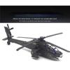 Apache Armed Helicopter Model Acoustooptic Military Aircraft Model Toy Ornament Gift FJ16