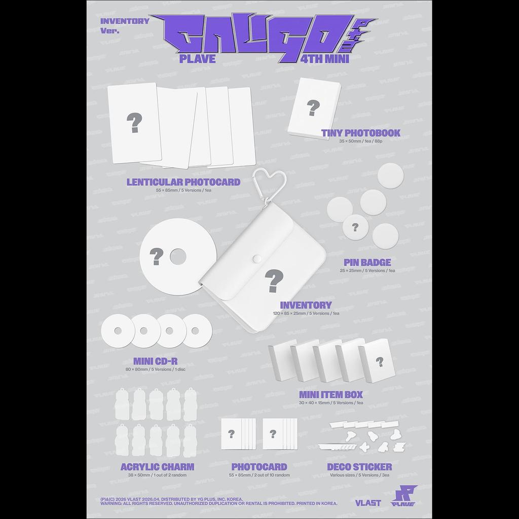 PLAVE [Caligo Pt.2] 4th Mini Album (INVENTORY Ver.) + Free Gift
