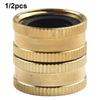 Sturdy Brass Garden Hose Connector Female To Female Long Lasting and Reliable Suitable for Various Garden Accessories