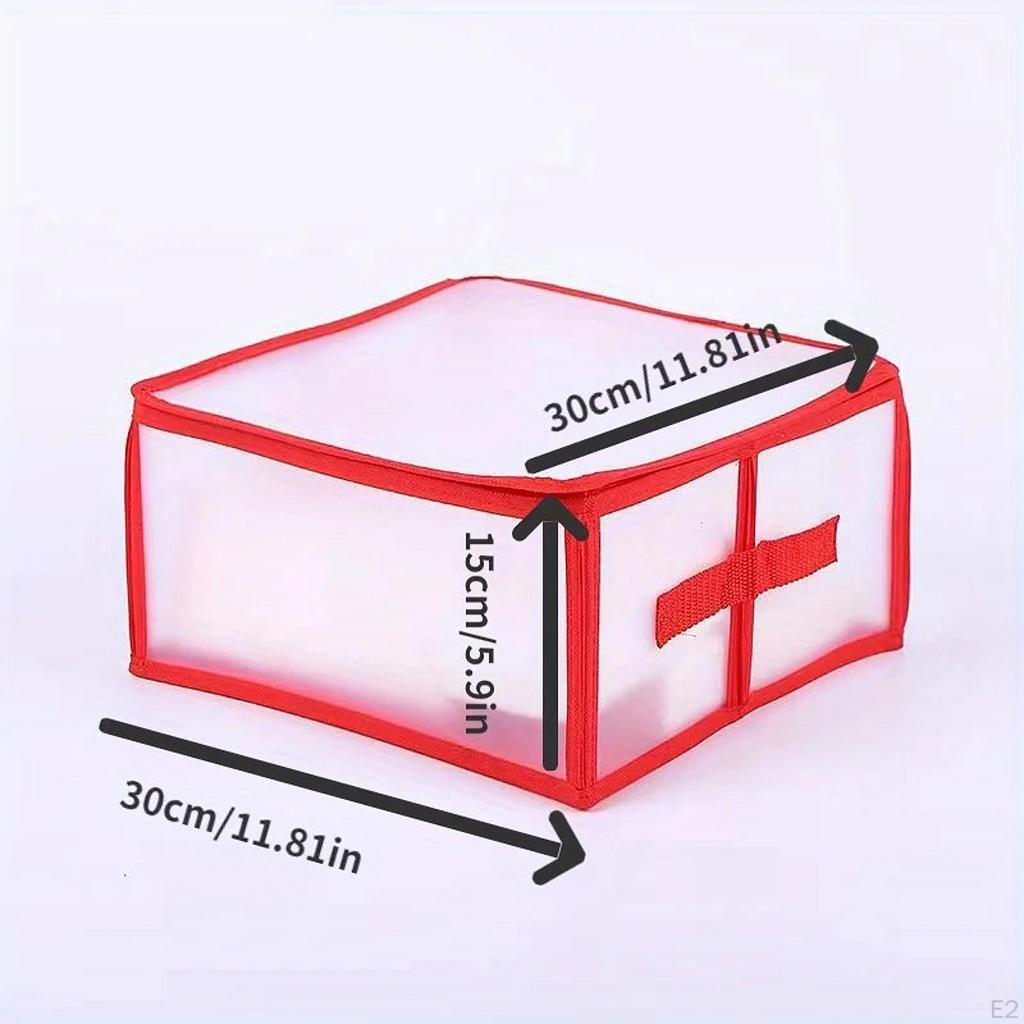 Christmas Ornament Storage Box Xmas Decoration Organizer Holder for Birthday