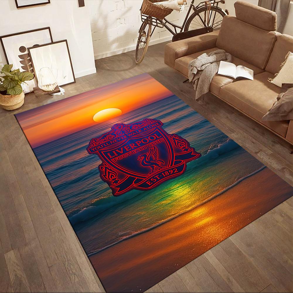 Liverpool Football Club Floor Mat Suitable For Game Room Playrooms Foyer Decorate Room Antislip Carpet Decorate Offices Wedding Party Gift