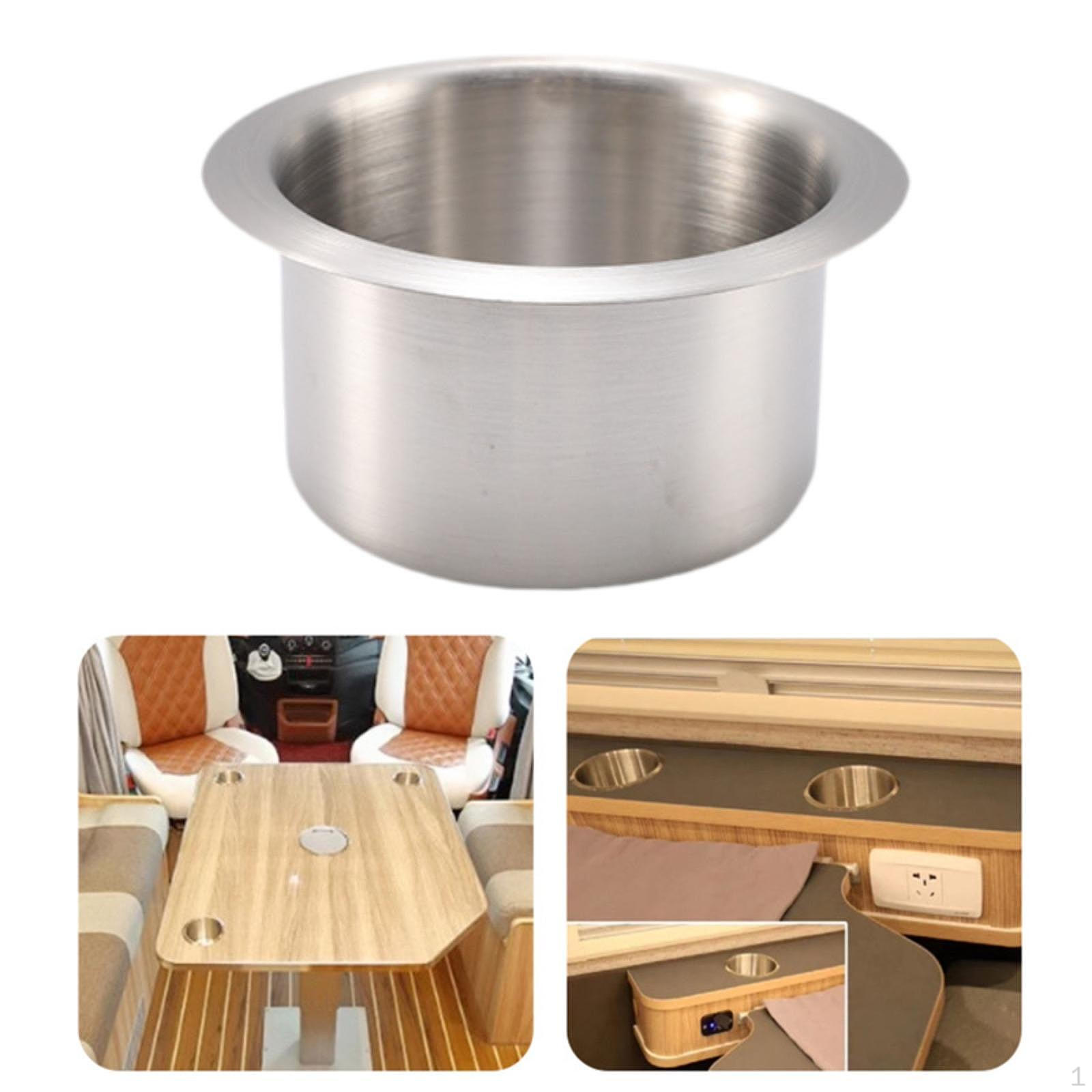 

Підстаканник 201 Нержавіюча сталь Пляшка для напоїв для причепа RV Яхти Срібний 10,7 см x 5,3 см Silver 10.7cmx5.3cm