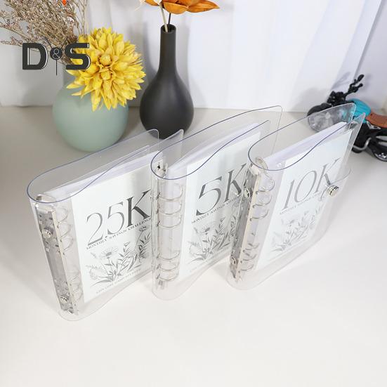 12 Månaders Kuvert Utmaning för Sparande Pärm 100 Kuvert Månatliga Besparingar Pengabok Kontantkuvert Utmaningspärm Kit