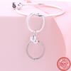 New O Heart Shape Fashion Pendant Key Chain Beads Fit Original Fashion Bracelet Necklace Diy Charm Women Jewelry