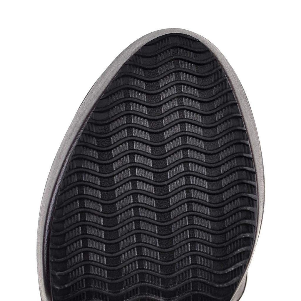 Damstövlar med hög klack höst och vinter vattentäta platå stövlar med tjock klack i stora storlekar europeiska och amerikanska sexiga knähöga stövlar