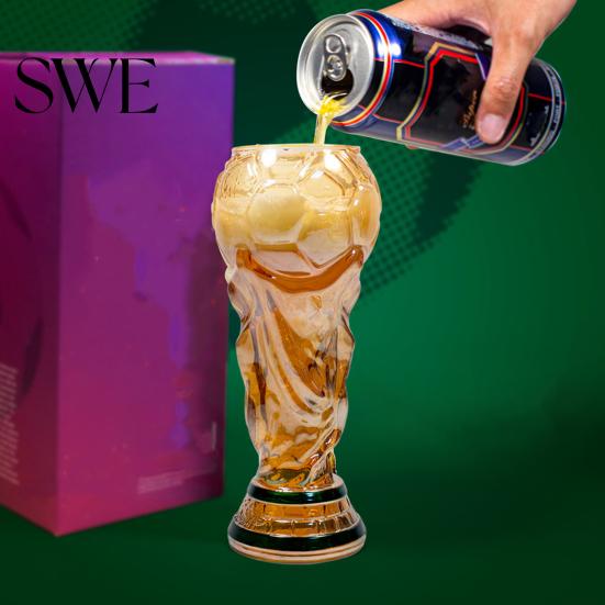 Pohodlné držadlo Pivný pohár Tvar pohára trofeje Kapacita 500 ml Pohár šampióna pre jedinečné športové oslavy Darček pre futbalových nadšencov Ergonomický