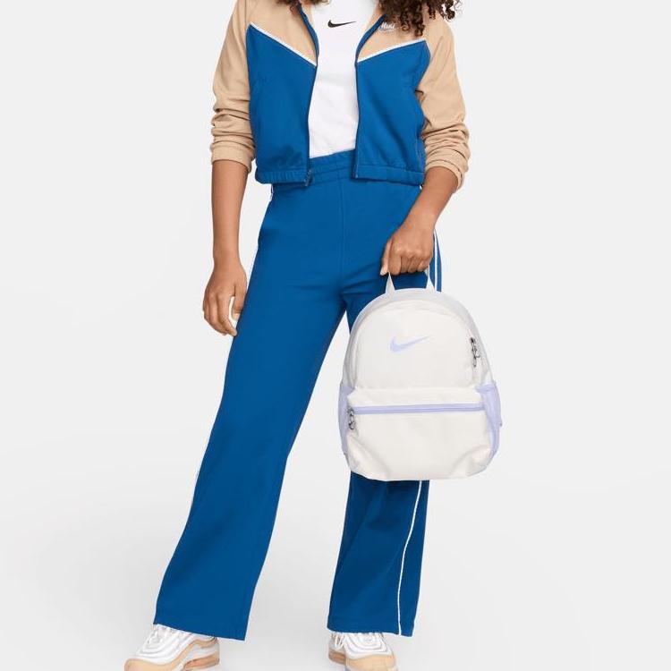 New Nike Polyester Backpack Regular Women's White Purple New Color FZ7222-133