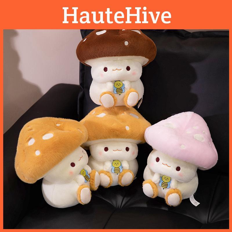 Whimsical Plush Mushroom Toy Material Children Room Decor Festival Gift Dolls