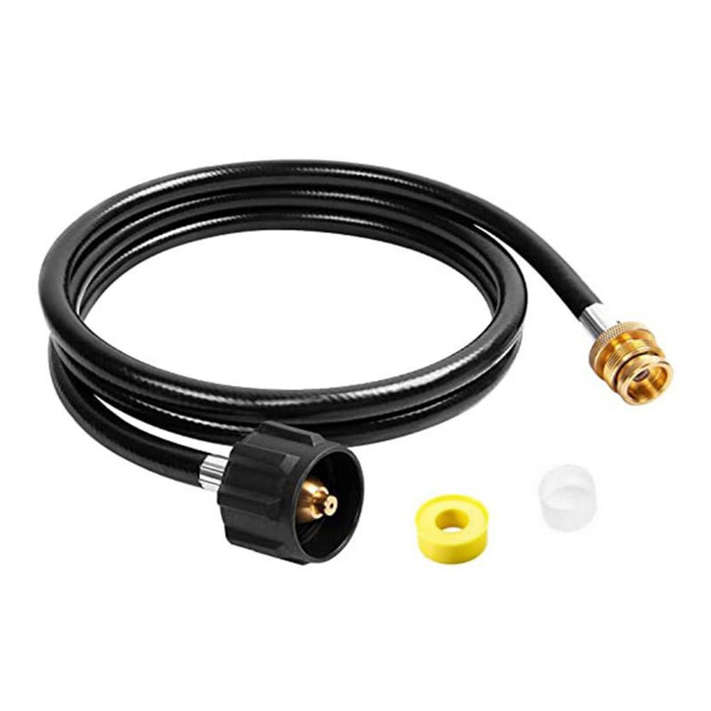 6 Feet Propane Hose Adapter Converts 1lb to 20lb for Outdoor Barbecue Grill Stove Griddle Heater Various Picnics Use