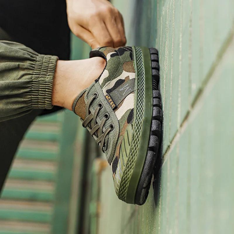 Módní Tenisky Pánské Lovecké plátěné boty pro muže Trendy Neklouzavé pánské Sportovní boty Outdoor Desert Jungle