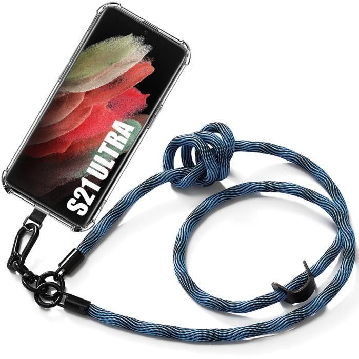 Case - BOOLING - for Samsung Galaxy S21 Ultra - Shockproof Protection - Anti-Scratch - Removable Shoulder Strap