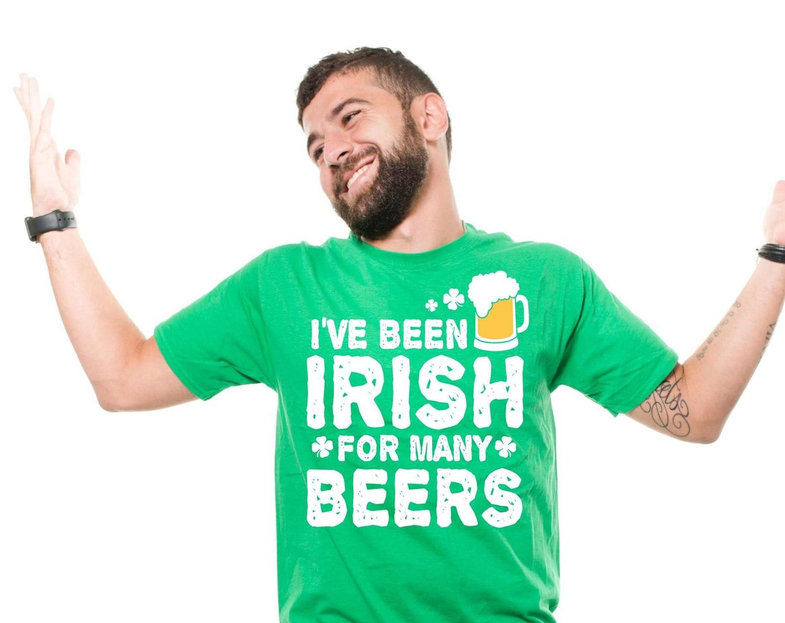 Funny Irish Beer Shirt: St. Patrick s Day Drinking Tee S