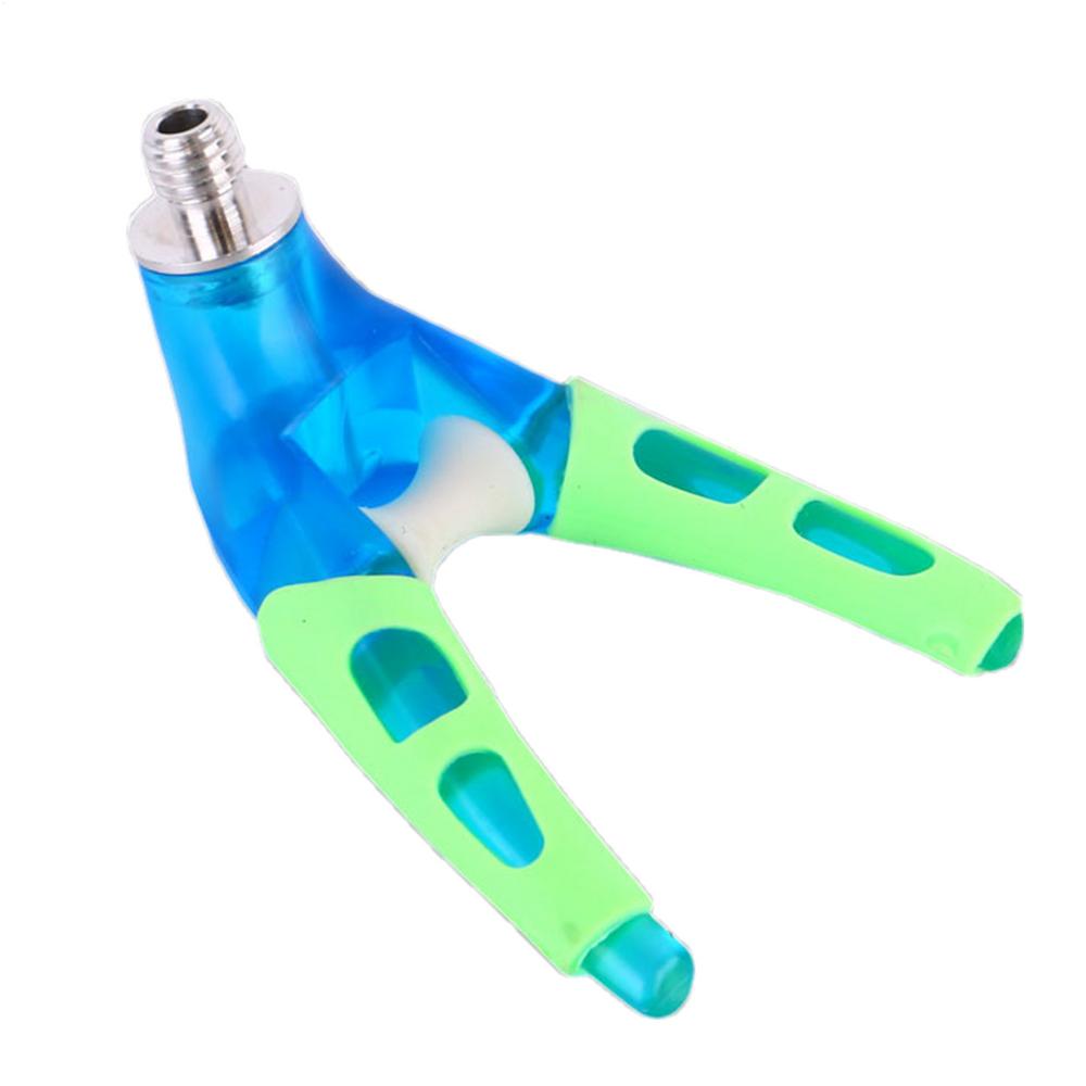 Fishing Rod Rest Head Front Fork Rods Rack V Holder Carp Pole Rest Butt Support Silica Gel Grippers Night Light Pole Holder Head синий