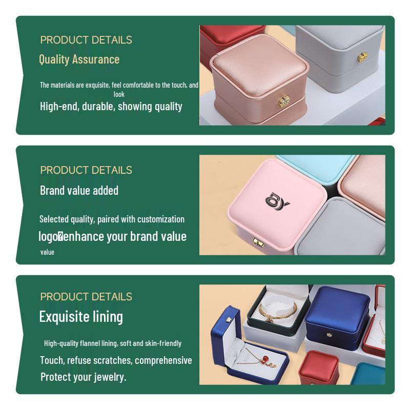 PU Leather Crown Jewelry Storage Box for Necklaces, Pearls, Bracelets, and Rings