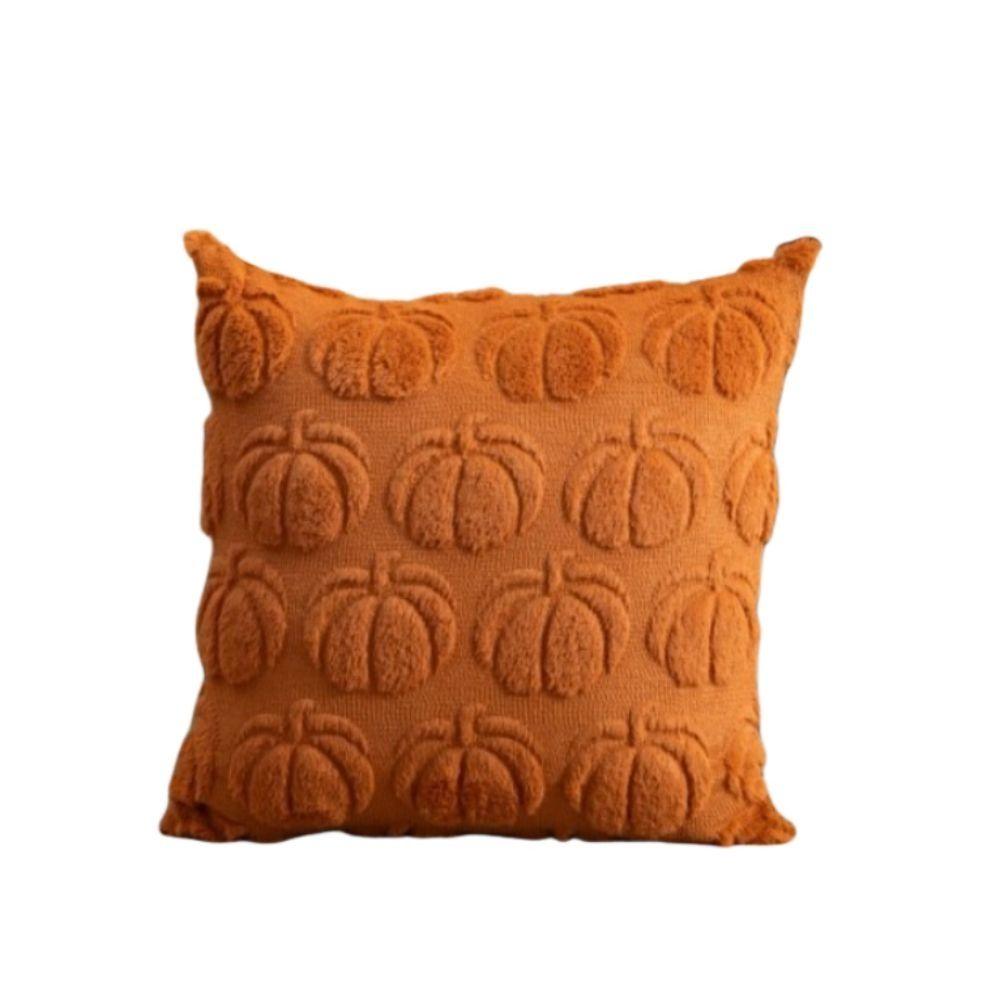 

Квадратна наволочка осінь Хелловін Декоративна плюшева наволочка для осіннього врожаю 18 x 18 in кавовий