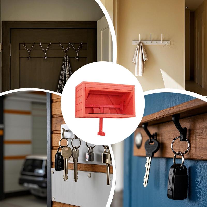 Car Garage Key Holder With Opening Door Fun Garage Keychain Wall Mount Key Organizer with Opening Door Car Key Hook for Hallway