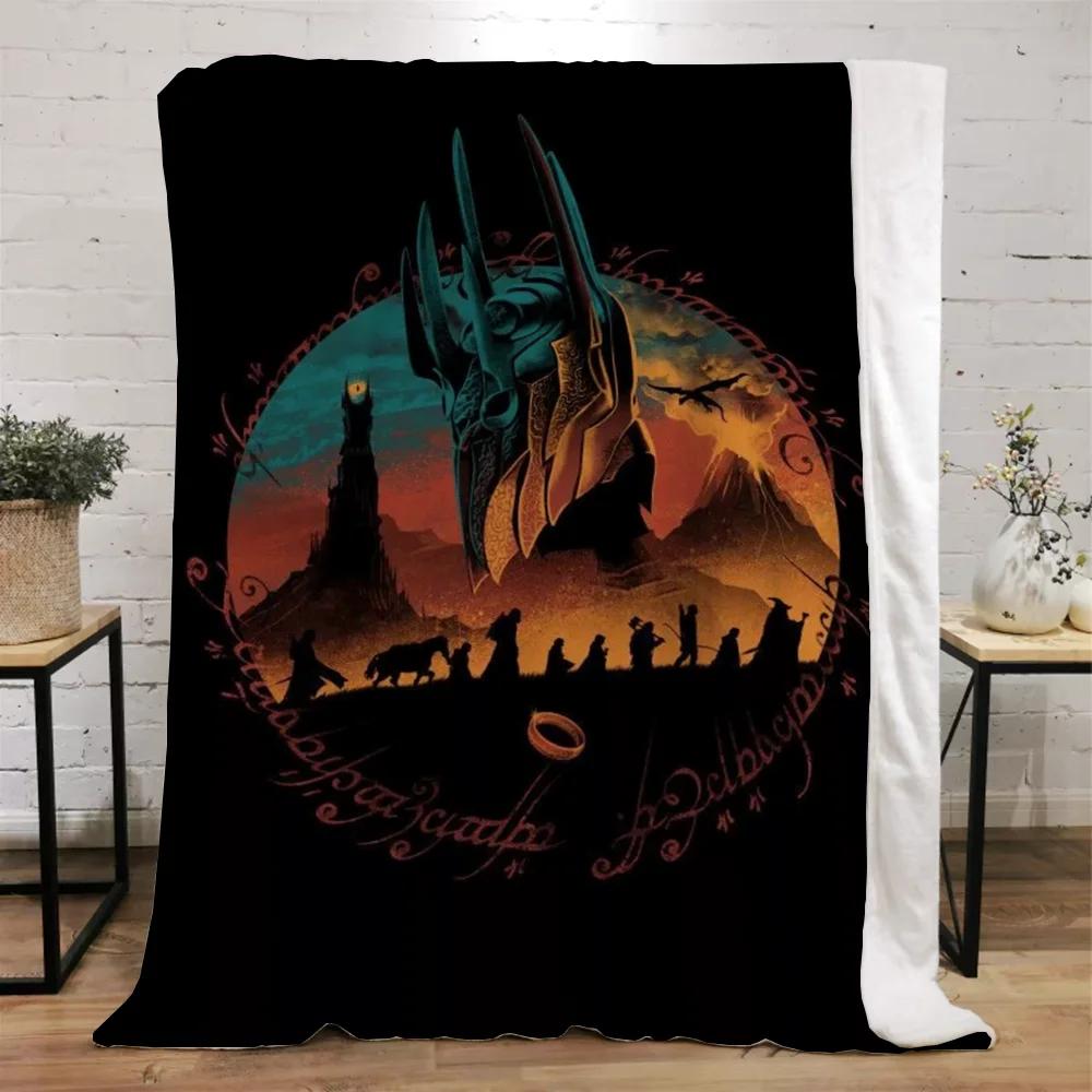 The Lord of the Rings Fleece Throw Blanket for Sofa Decoration Bed Blankets King Size Home Interior Knitted Plaid Luxury Bedding