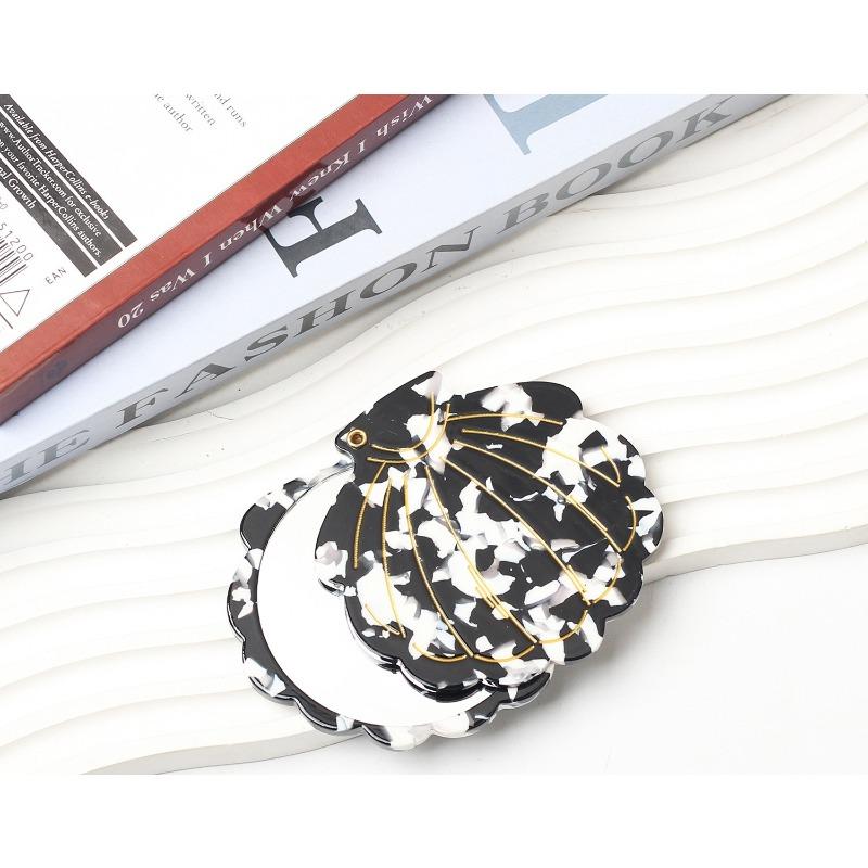 Acetate shell mirror European and American advanced carry-on mirror small fresh temperament