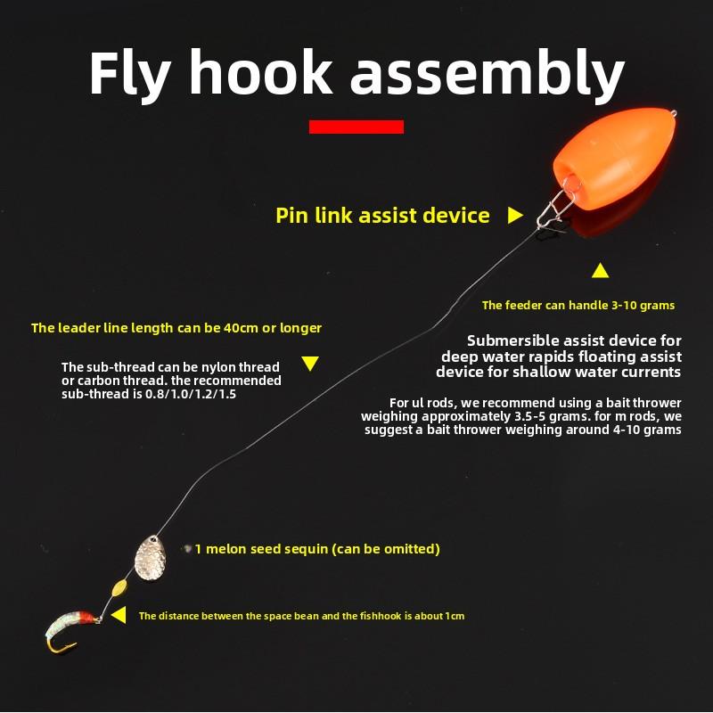 Fly Hook, Scale Hook, Flash Nymph Hook, Fly Fishing Luya Bait, Non-willow Root Imitation Insect Bait