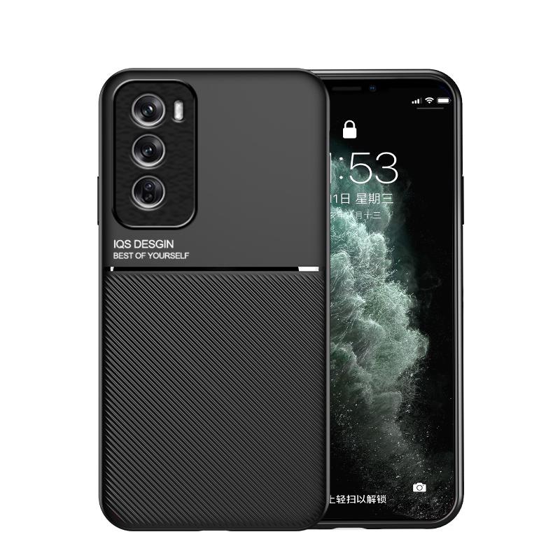 For OPPO Reno 12 12 Pro Textured Magnetic Four-corner Full Coverage Shockproof and Drop-resistant Phone Case
